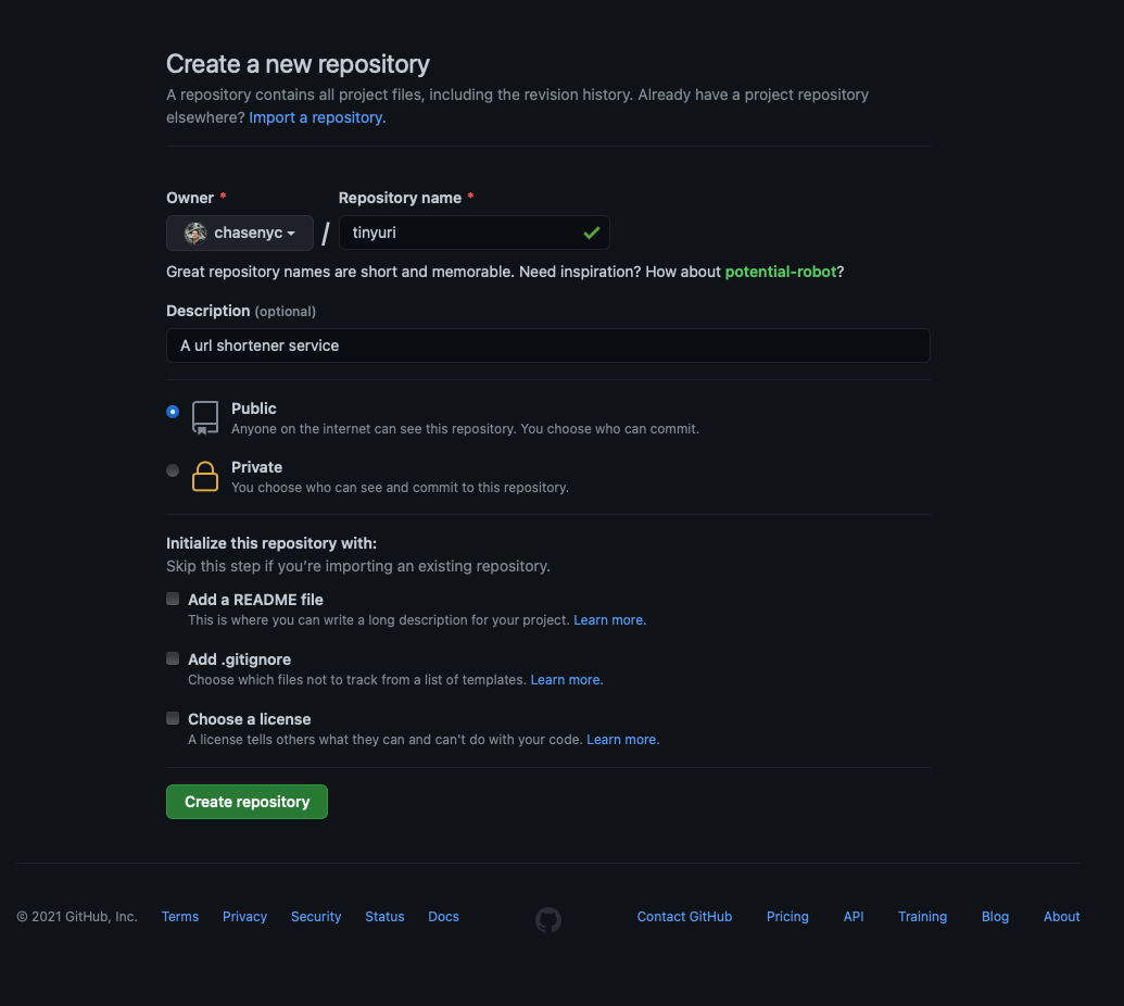 github repo